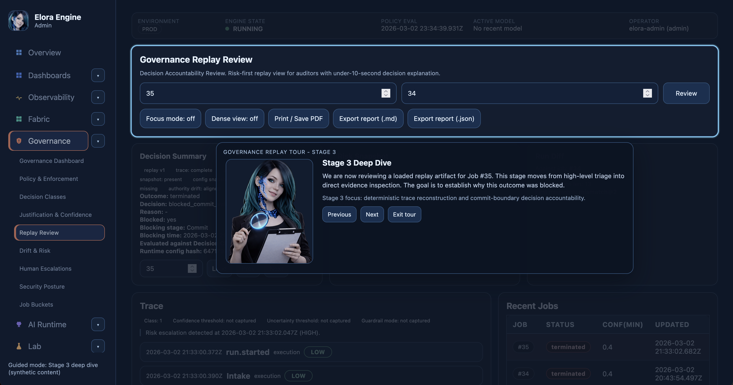 Replay demo screenshot